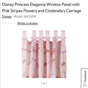 Disney Princess Cinderella Window Panel NWOT